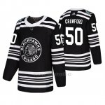 Camiseta Chicago Blackhawks Corey Crawford Winter Classic Adidas Negro