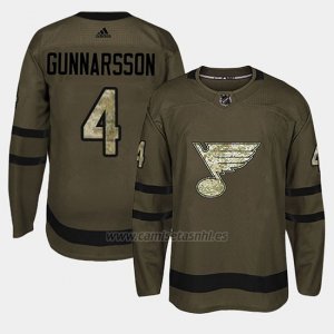 Camiseta St. Louis Blues Carl Gunnarsson Camo Salute To Service