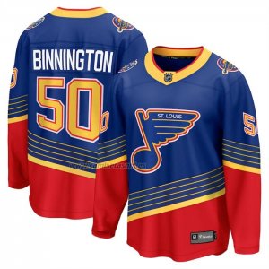 Camiseta Hockey St Louis Blues Jordan Binnington Alterno Premier Breakaway Azul Royal