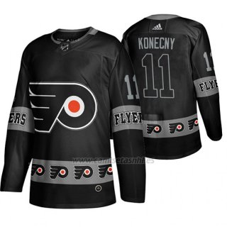 Camiseta Philadelphia Flyers Travis Konecny Breakaway Negro