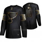 Camiseta St. Louis Blues Brett Hull Golden Edition Retired Jugador Autentico Negro