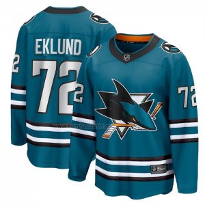 Camiseta Hockey San Jose Sharks William Eklund Primera Breakaway Verde