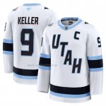 Camiseta Hockey Utah Mammoth Clayton Keller Segunda Premium Blanco Camiseta Hockey Utah Mammoth Clayton Keller Segunda Premium Blanco
