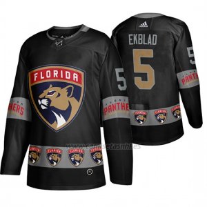 Camiseta Florida Panthers Aaron Ekblad Breakaway Negro