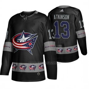 Camiseta Columbus Blue Jackets Cam Atkinson Breakaway Negro