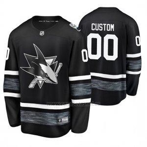 Camiseta San Jose Sharks Personalizada 2019 All Star Negro