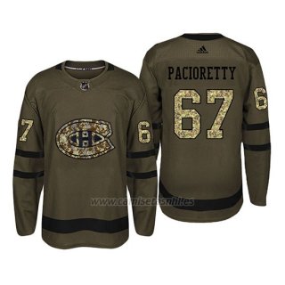 Camiseta Montreal Canadiens 67 Max Pacioretty Camo Salute To Service