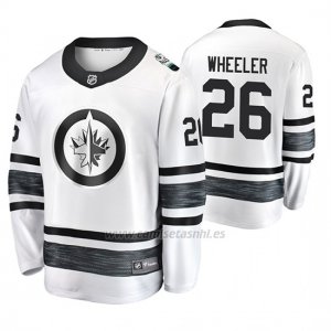Camiseta Winnipeg Jets Blake Wheeler 2019 All Star Blanco