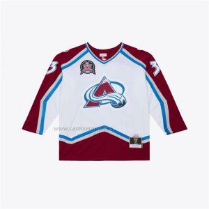 Camiseta Hockey Colorado Avalanche Patrick Roy 1995 Power Play Blanco