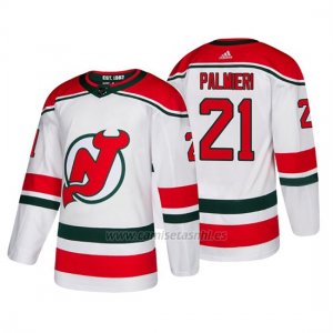 Camiseta New Jersey Devils Kyle Palmieri Alternato Autentico Blanco