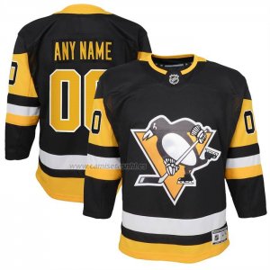 Camiseta Hockey Nino Pittsburgh Penguins Primera Premier Personalizada Negro Camiseta Hockey Nino Pittsburgh Penguins Primera Premier Personalizada Negro