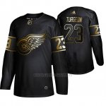 Camiseta Detroit Red Wings Dominic Turgeon Golden Edition Autentico Negro