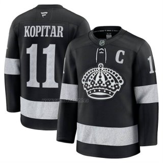 Camiseta Hockey Los Angeles Kings Anze Kopitar Alterno Premium Negro