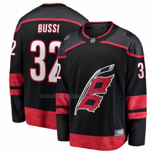 Camiseta Hockey Carolina Hurricanes Brandon Bussi Primera Breakaway Negro
