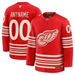 Camiseta Hockey Detroit Red Wings Centennial Premium Personalizada Rojo