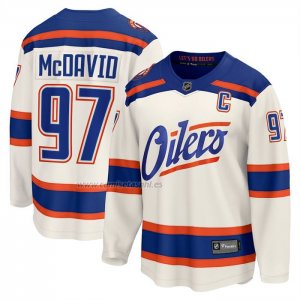 Camiseta Hockey Edmonton Oilers Connor McDavid Alterno Breakaway Crema Camiseta Hockey Edmonton Oilers Connor McDavid Alterno Breakaway Crema