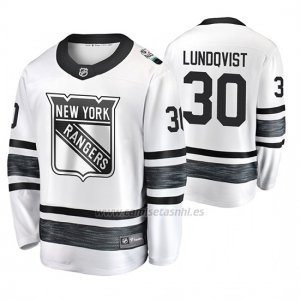 Camiseta New York Rangers Henrik Lundqvist 2019 All Star Blanco