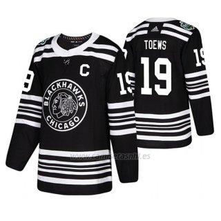 Camiseta Chicago Blackhawks Jonathan Toews Winter Classic Adidas Negro