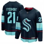 Camiseta Hockey Seattle Kraken Mikey Eyssimont Primera Breakaway Azul