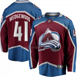 Camiseta Hockey Colorado Avalanche Scott Wedgewood Primera Breakaway Rojo