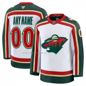 Camiseta Hockey Minnesota Wild 25th Aniversario Premium Personalizada Blanco Camiseta Hockey Minnesota Wild 25th Aniversario Premium Personalizada Blanco