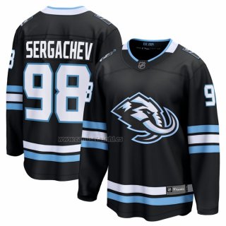 Camiseta Hockey Utah Mammoth Mikhail Sergachev Primera Breakaway Player Negro