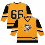 Camiseta Hockey Pittsburgh Penguins Mario Lemieux Mitchell & Ness 1984-85 Amarillo