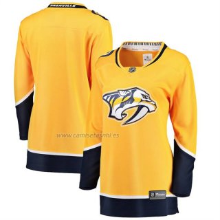 Camiseta Hockey Nashville Predators Primera Breakaway Amarillo