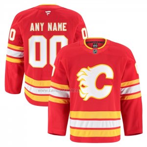 Camiseta Hockey Calgary Flames Primera Autentico Pro Personalizada Rojo Camiseta Hockey Calgary Flames Primera Autentico Pro Personalizada Rojo