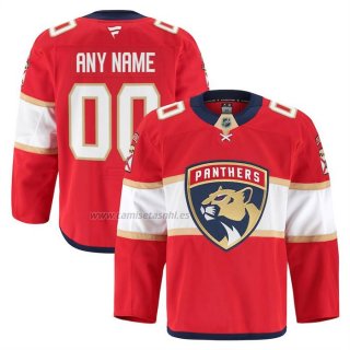 Camiseta Hockey Florida Panthers Autentico Pro Personalizada Rojo