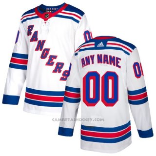 Camiseta Hockey Hombre New York Rangers Segunda Personalizada Blanco