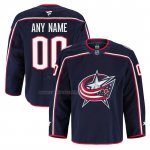 Camiseta Hockey Columbus Blue Jackets Autentico Pro Personalizada Azul