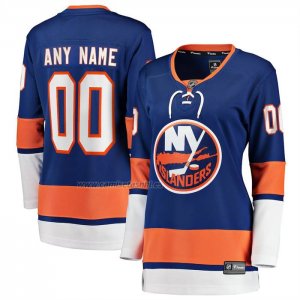 Camiseta Hockey Mujer New York Islanders Primera Breakaway Personalizada Azul Camiseta Hockey Mujer New York Islanders Primera Breakaway Personalizada Azul