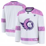 Camiseta Hockey Ottawa Senators 2024 Fights Cancer Blanco