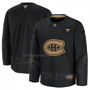 Camiseta Hockey Montreal Canadiens 2024 Military Appreciation Negro
