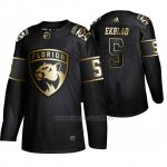 Camiseta Florida Panthers Aaron Ekblad Golden Edition Autentico Negro