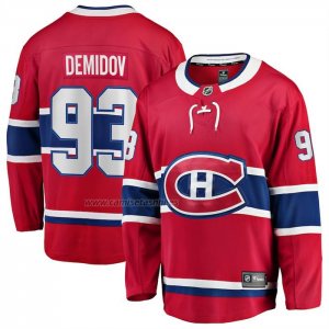 Camiseta Hockey Montreal Canadiens Ivan Demidov Primera Breakaway Rojo