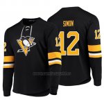Camiseta Pittsburgh Penguins Dominik Simon Adidas Platinum Negro