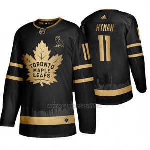 Camiseta Toronto Maple Leafs ?? OVO Zach Hyman Golden Limited Edition Negro