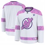 Camiseta Hockey New Jersey Devils 2024 Fights Cancer Blanco