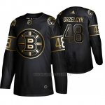 Camiseta Boston Bruins Matt Grzelcyk Golden Edition Autentico Negro