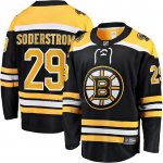 Camiseta Hockey Boston Bruins Victor Soderstrom Primera Breakaway Negro