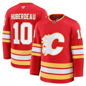 Camiseta Hockey Calgary Flames Jonathan Huberdeau Primera Premium Rojo Camiseta Hockey Calgary Flames Jonathan Huberdeau Primera Premium Rojo