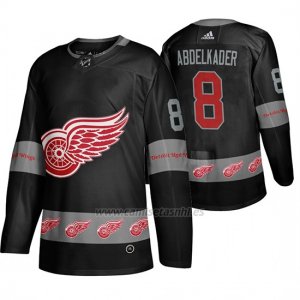 Camiseta Detroit Red Wings Justin Abdelkader Breakaway Negro