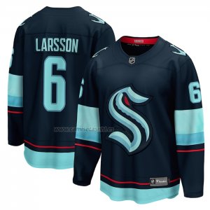 Camiseta Hockey Seattle Kraken Adam Larsson Primera Breakaway Azul