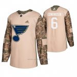 Camiseta Hockey St. Louis Blues Joel Edmundson Veterans Day Camuflaje