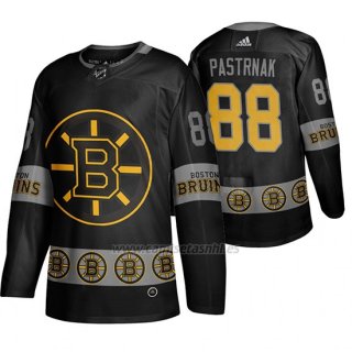 Camiseta Boston Bruins David Pastrnak Breakaway Negro