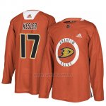Camiseta Anaheim Ducks Ryan Kesler New Season Practice Naranja