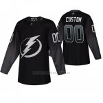 Camiseta Tampa Bay Lightning Personalizada Alternato Negro