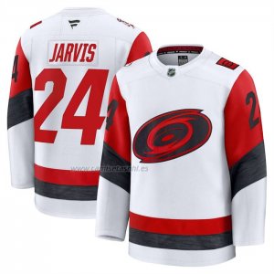 Camiseta Hockey Carolina Hurricanes Seth Jarvis Primera Premium Blanco Camiseta Hockey Carolina Hurricanes Seth Jarvis Primera Premium Blanco